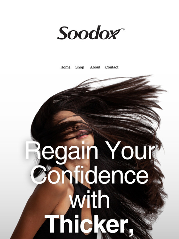Soodox Organic HairGro: Regain your Confidence with Thicker, Fuller Hair