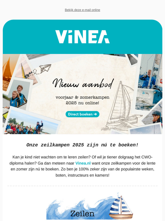 Onze zeilkampen 2025 zijn nú te boeken!
