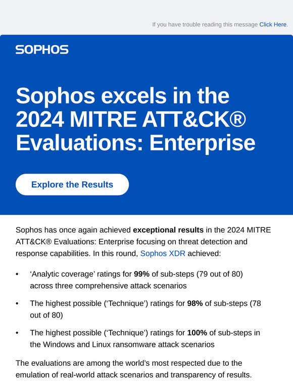 Outstanding performance once again: Sophos excels in the 2024 MITRE ATT&CK® Evaluations