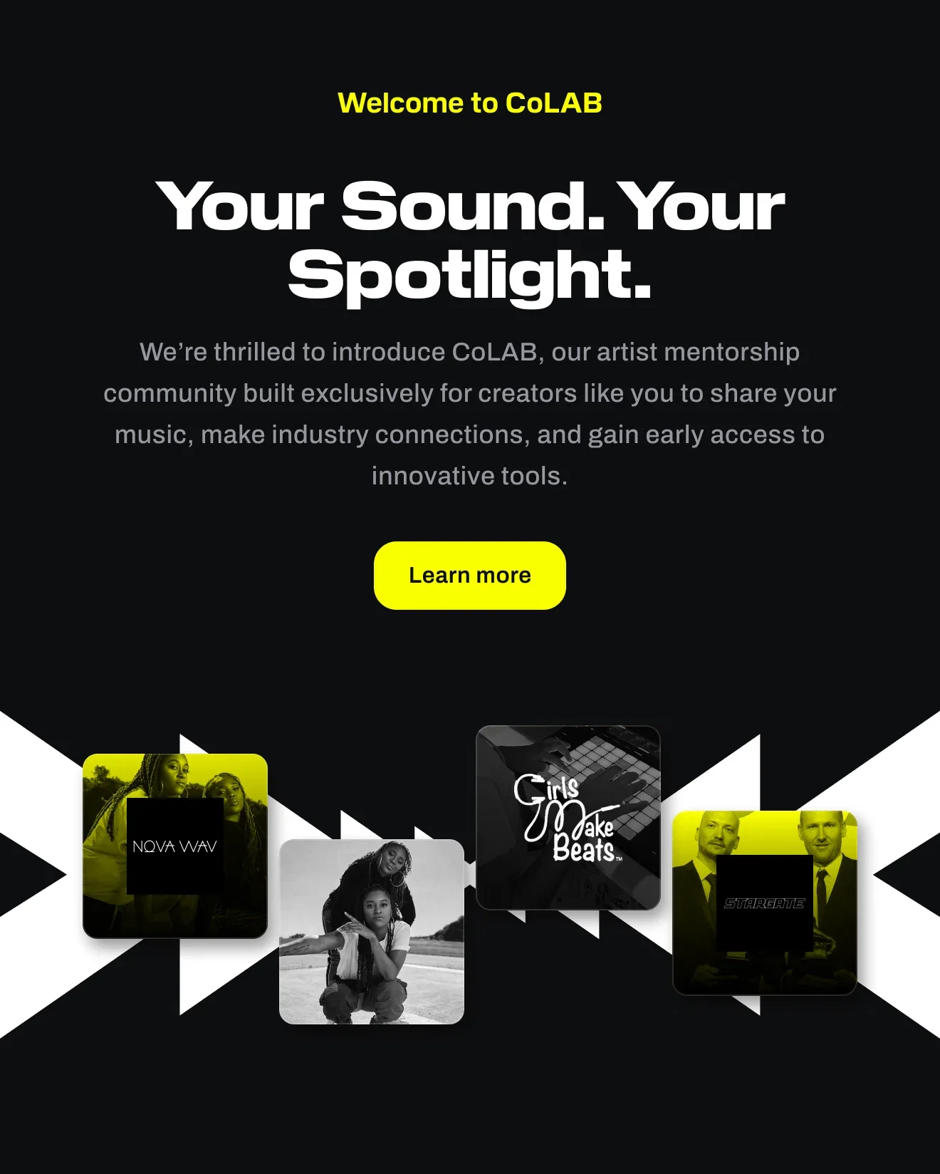Your Sound. Your Spotlight. Join the CoLAB Community.