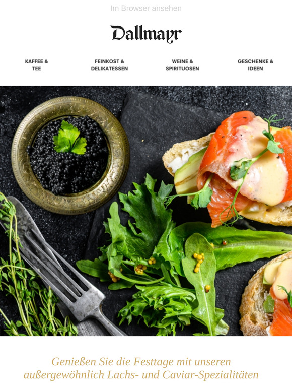 Lachs & Caviar Spezialitäten jetzt für die Festtage bestellen!