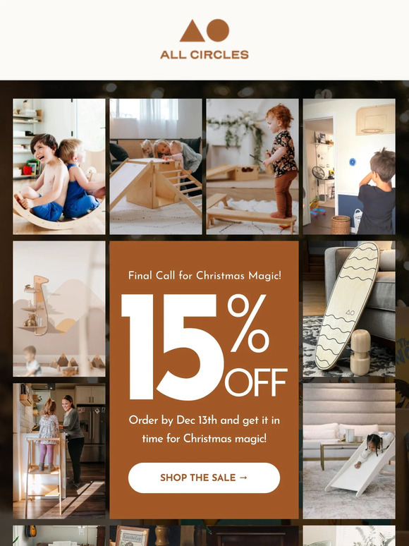 Christmas Sale: 15% OFF Sitewide