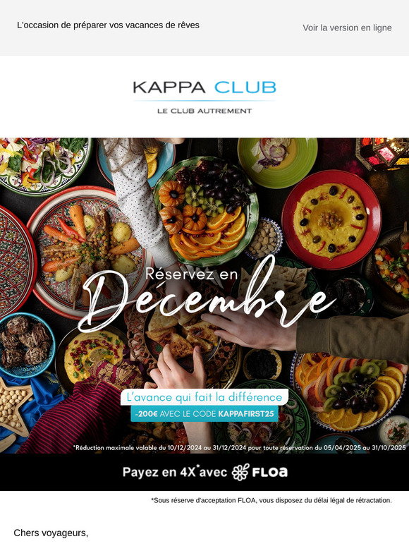 -200€ avec le code KAPPAFIRST25