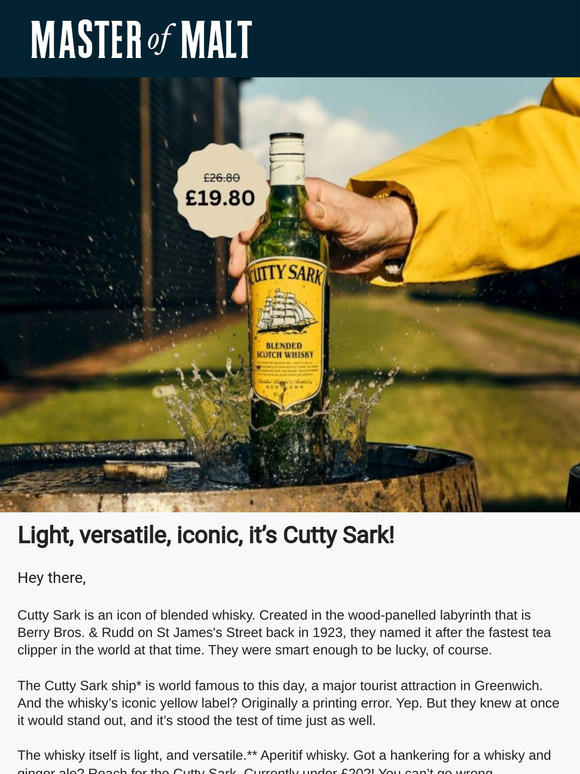 All aboard, it’s Cutty Sark!
