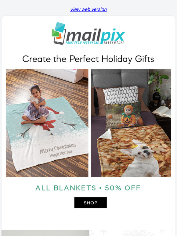 🎁 Gift a Cozy Custom Blanket – Save 50% off!