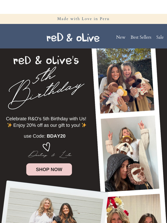Celebrate Our 5th Birthday with 20% Off Everything! 🎉