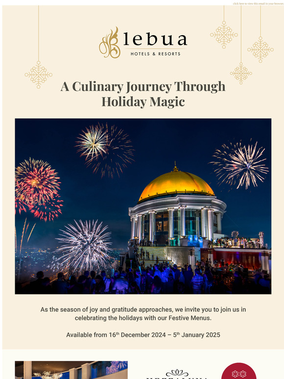 Indulge in Holiday Magic with Festive Menus!