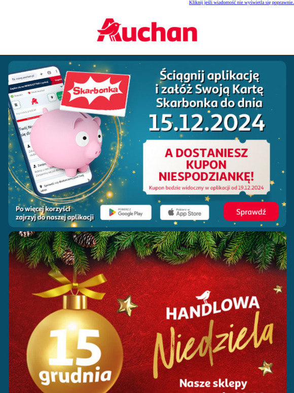 Ściągnij naszą aplikację i daj się zaskoczyć!🎁