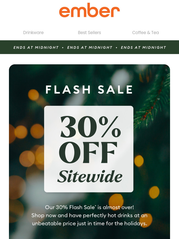 30% OFF Ends at Midnight