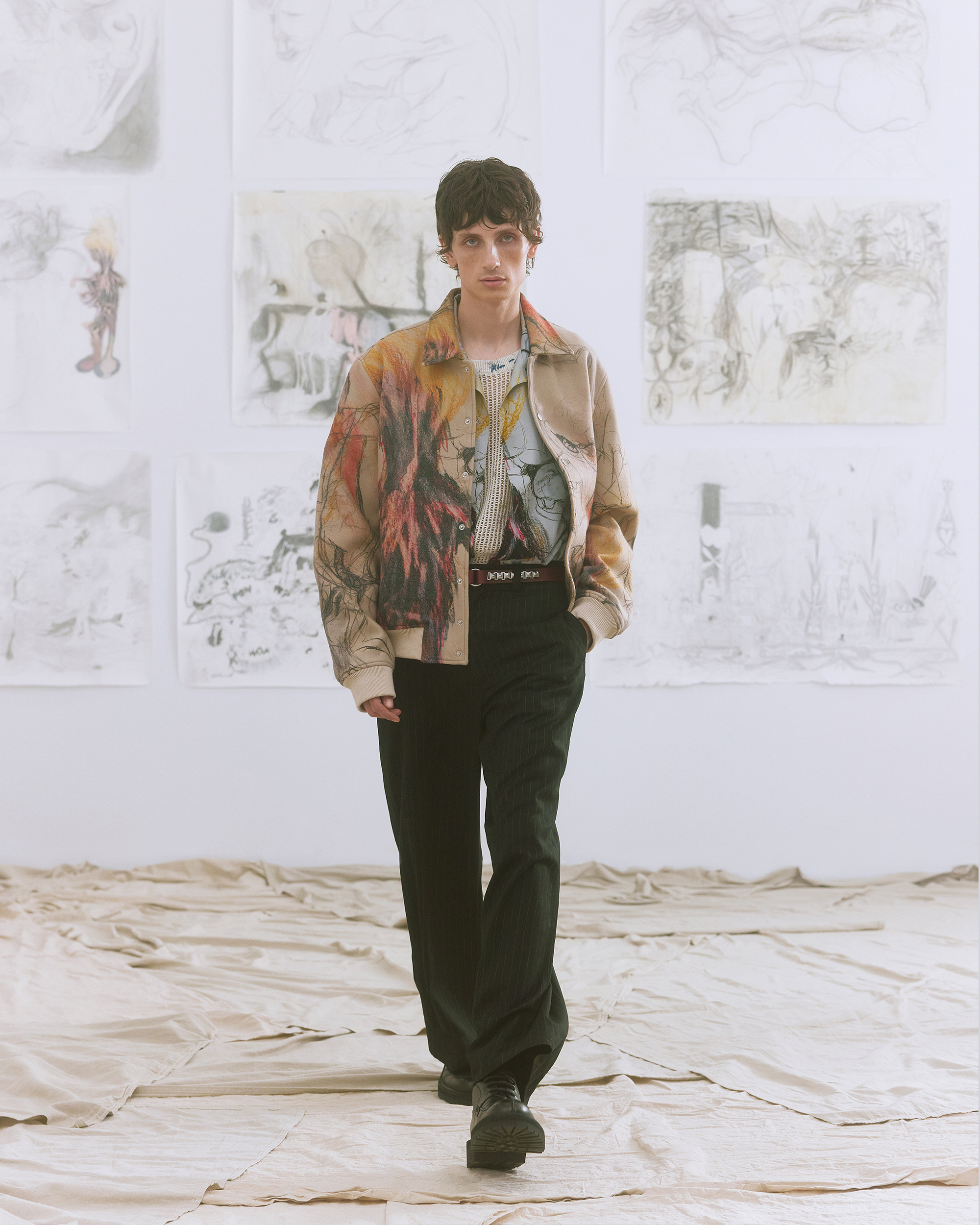 runway photograph of ascend bomber jacket