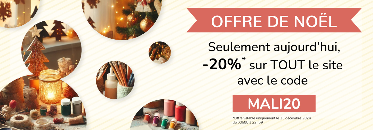 Profiter de 20% de réduction sur TOUT le site Malinelle