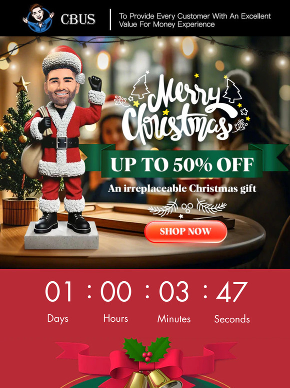 ⏰24 Hrs Only: Christmas Gifts 50% OFF Sale Now!