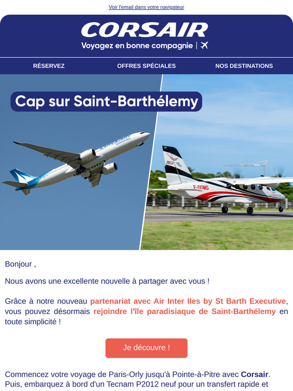 , envolez-vous vers Saint-Barthélemy !