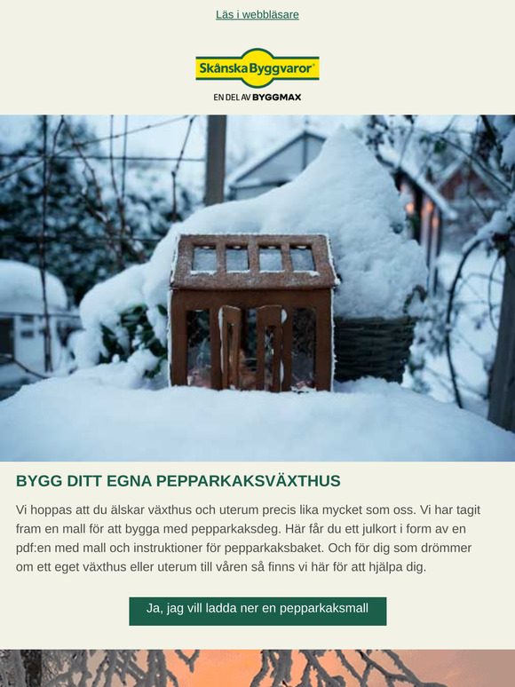 ❄️ Bygg ditt egna pepparkaksväxthus! ❄️ Här får du mallen! 🎁