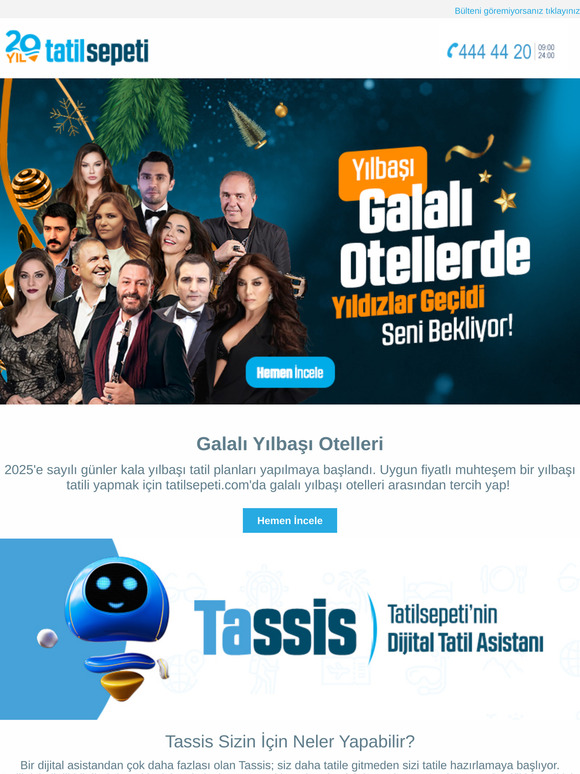 ✨ Yılbaşı Galalı Otellerde Yıldızlar Geçidine Davetlisin! %35'e Varan İndirimlerle Hemen Yerini Al!
