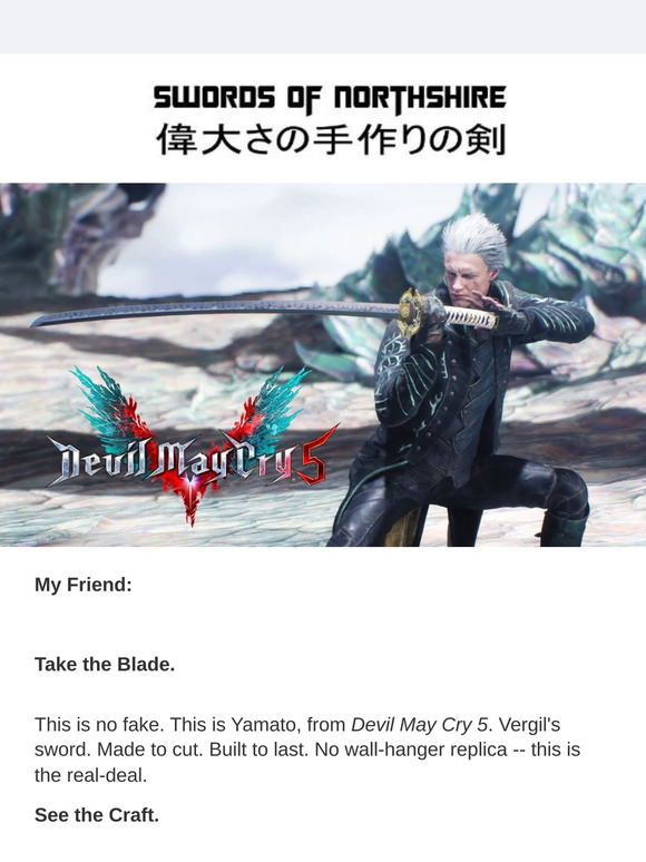 Claim Vergil’s Yamato: $100 Off