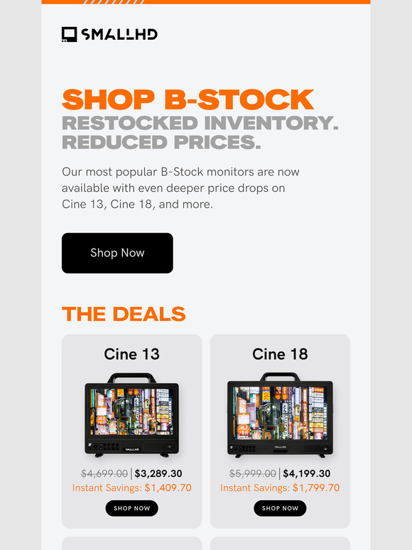 Reduced prices on Cine 13, Indie 7, Cine 18, and more!