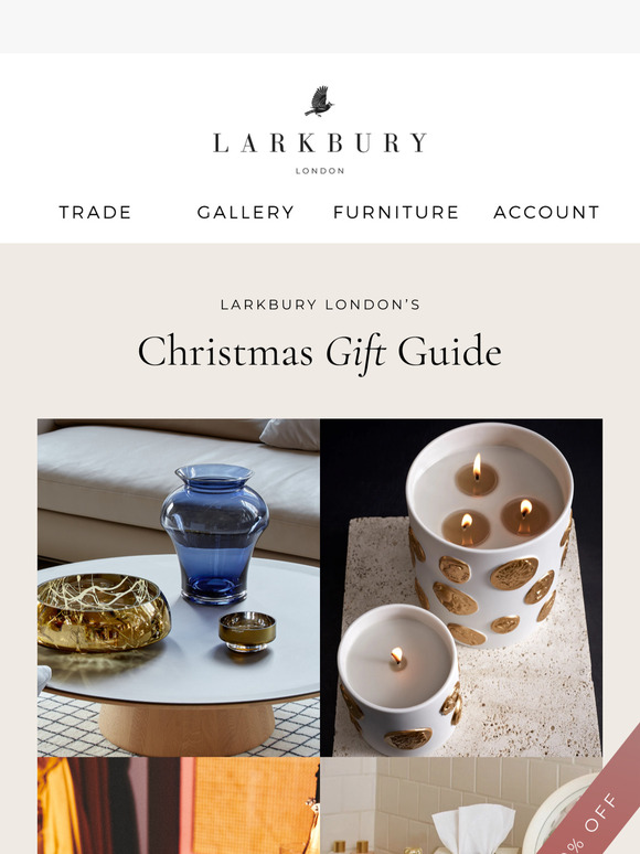 Larkbury's Christmas Gift Guide for an irresistible interior