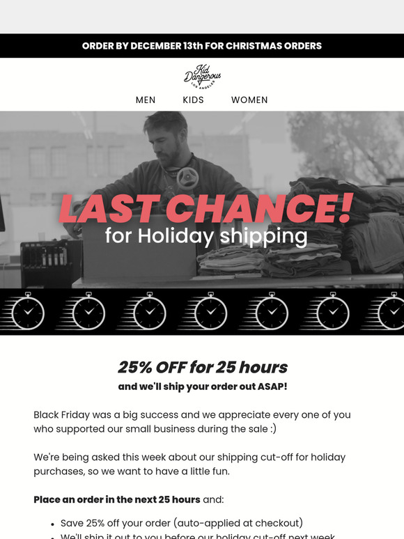Save 25% for 25 Hours 🚛