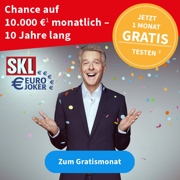 25 Jahre SKL EURO-JOKER - Jetzt 1 Monat gratis testen!