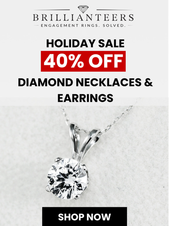 40% Off Diamond Necklaces & Earrings