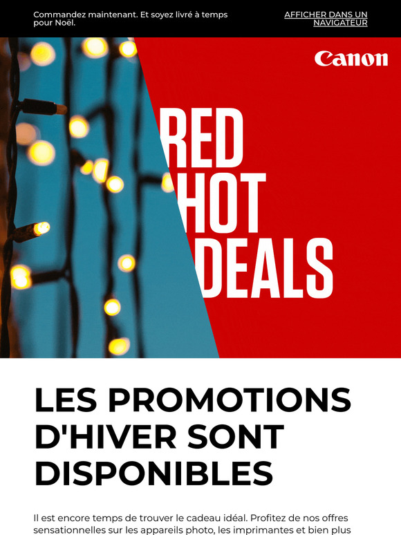 Des offres sensationnelles à ne pas manquer