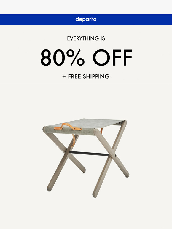 Sales don't get better than this. 80% OFF EVERYTHING