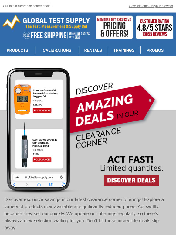 Shop Smart: Exclusive Savings Await in Our Clearance Corner !