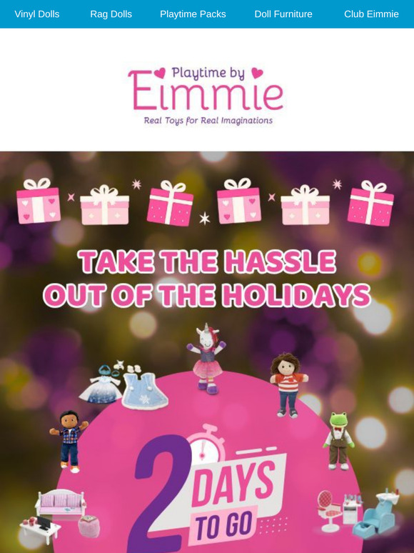 😱😱 Nat'l Shipping Day Is Almost Here! Guarantee Your Christmas Delivery At Playtime By Eimmie!