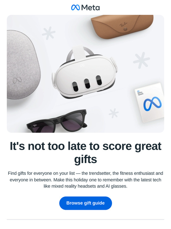 Still time to save on must-have gifts like Meta Quest 3 and 3S 🎁