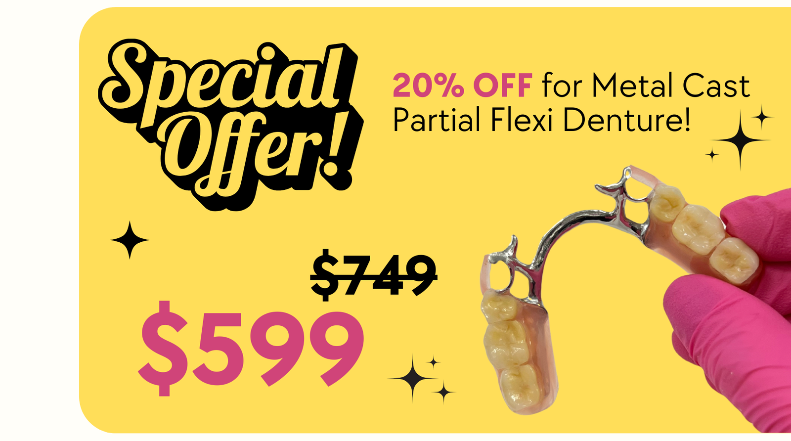 Smile Boutique NY 20% OFF Metal Cast Partial