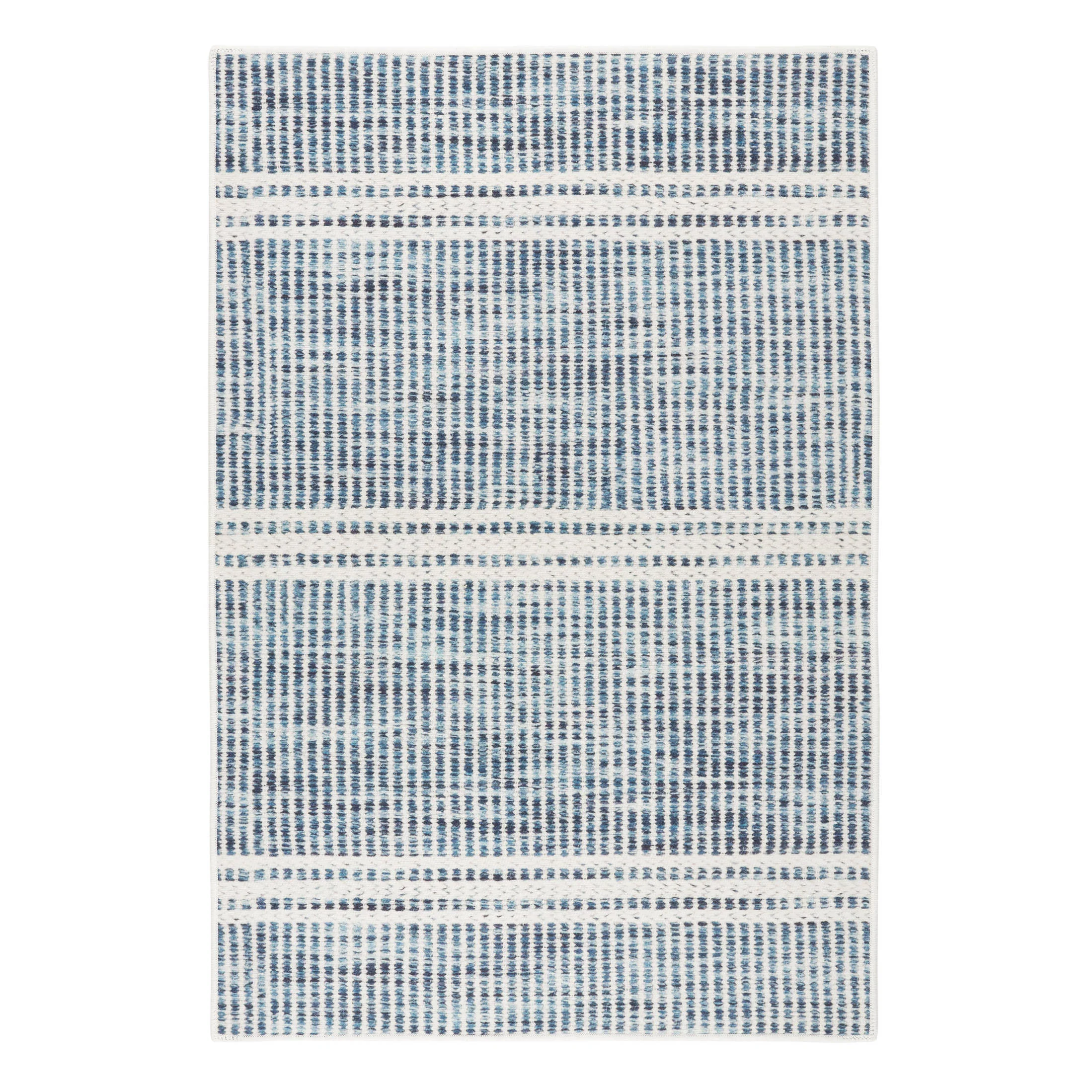 Image of Malta Blue Machine Washable Rug