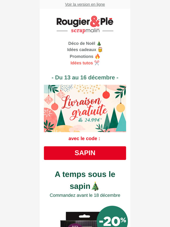 Livraison offerte sur tout le site ✨