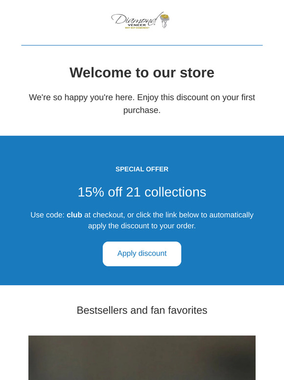 Welcome aboard! Enjoy 15% Off Discount at Checkout