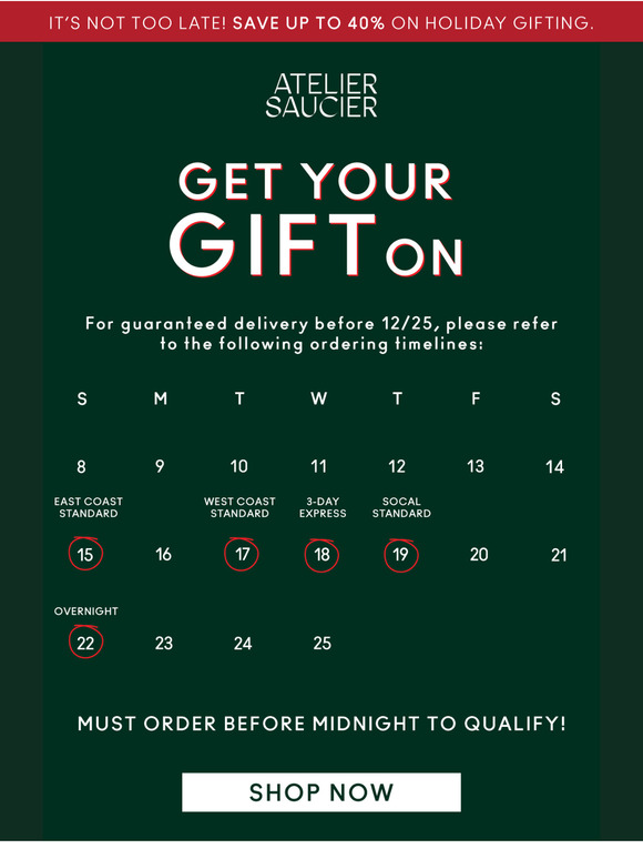 Important Holiday Delivery Details 🗓️ 📦