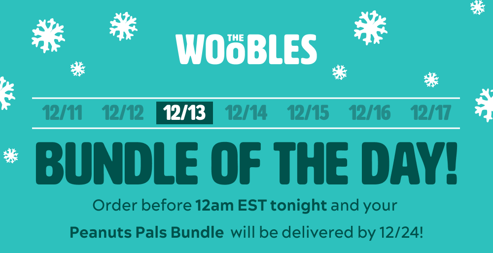 Bundle of the day! Order before 12am EST tonight and your  Peanuts Pals Bundle will be delivered by 12/24!