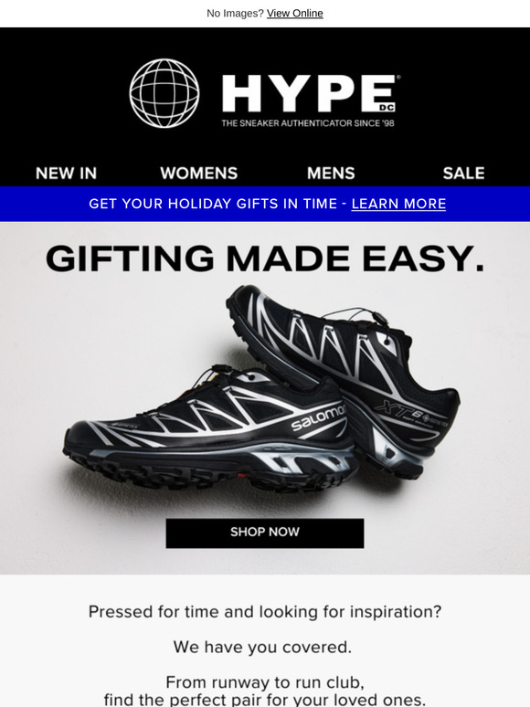 Give the gift of sneakers.