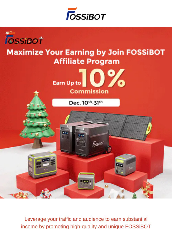 Maximize Your Earning by Join FOSSiBOT Affiliate Program