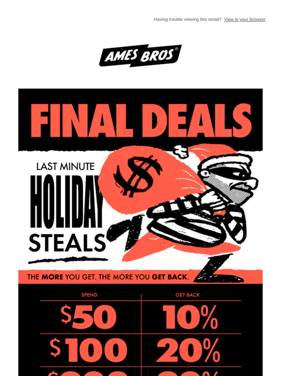 Final Holiday Deals - Save up to 30%!