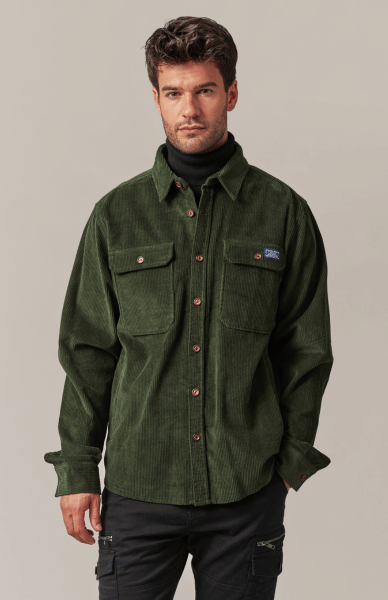 Chemise velours homme