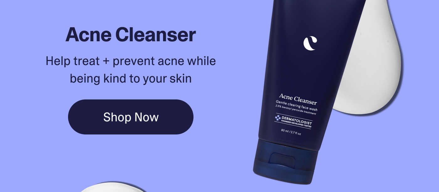 Acne cleanser. Shop now