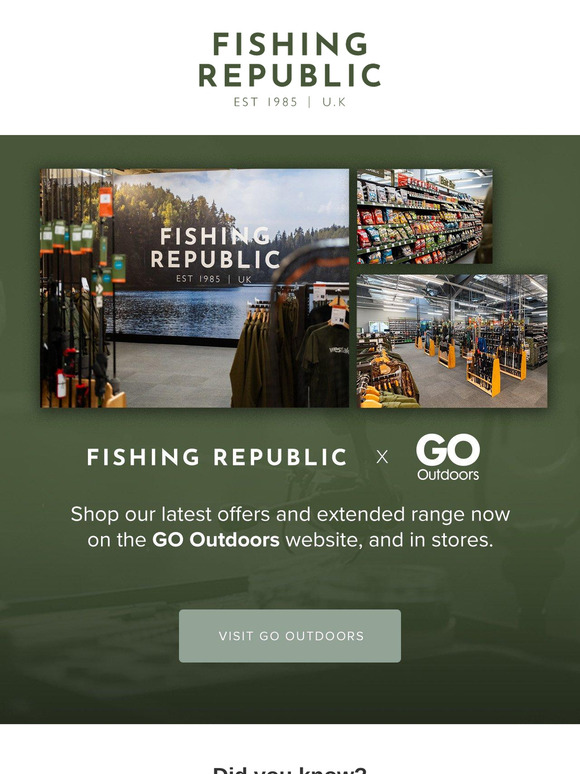 Shop our Latest Fishing Offers at GO Outdoors