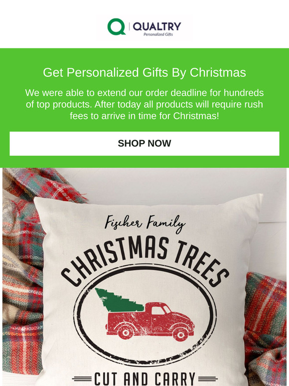 Extended: Personalized Gifts Delivered before Christmas—No Rush Fees!🎁