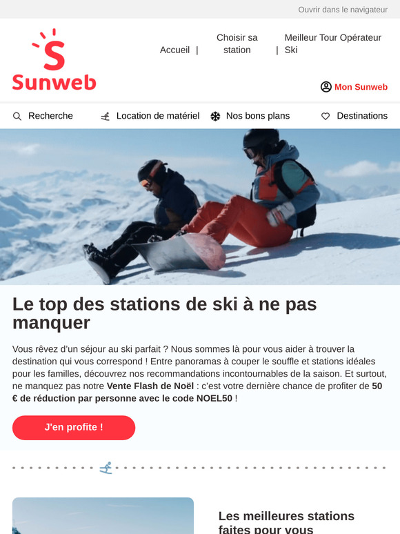 Le top des destinations ski