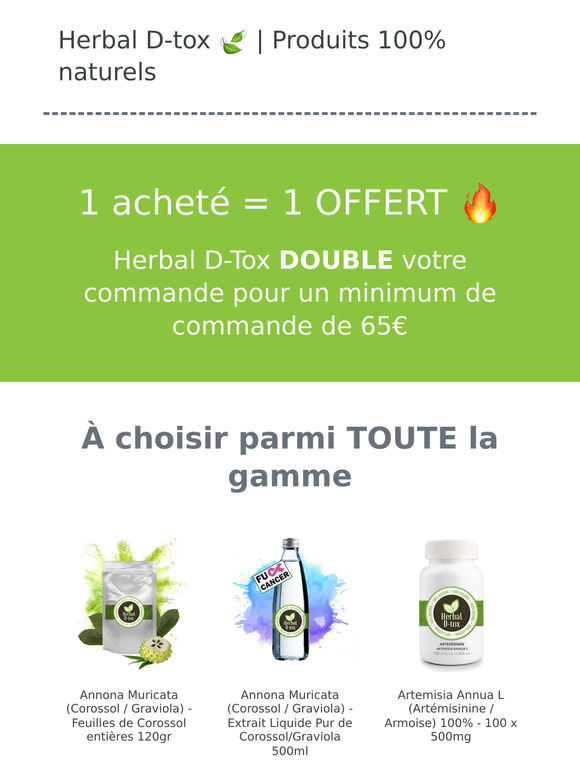 🌿EXCEPTIONNEL, Herbal-D-Tox DOUBLE votre commande jusqu'au 18 décembre