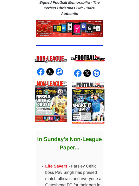 IN SUNDAY'S PAPERS > NLP: FA Trophy Action / Lewis Turner's lifesavers // FLP: Player profile with Portsmouth's Colby Bishop / Ian Holloway Interview