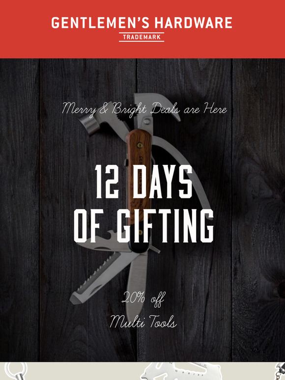 On the 8th Day of Christmas: 20% off Multi-Tools!