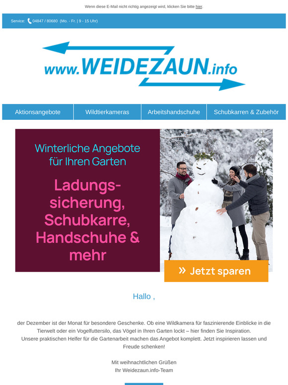 Winterliche Garten-Angebote ❄️