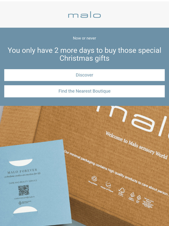 NOW OR NEVER 🚨
You only have 2 more days to buy those special and timeless Christmas gifts
