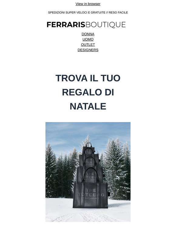 Regali e promozioni speciali 🎁